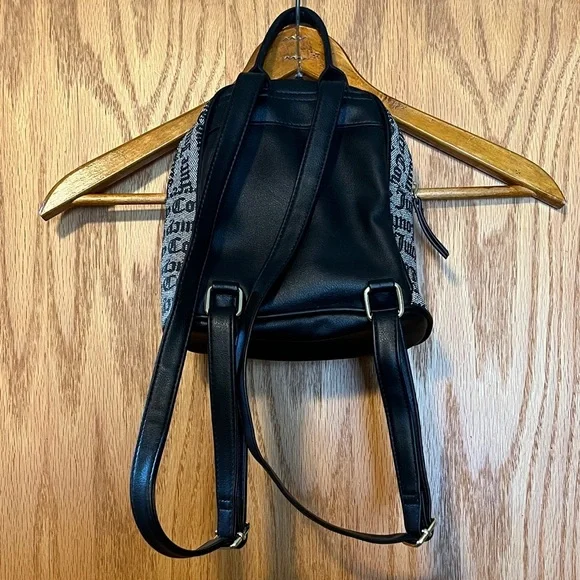 Juicy Couture Monogrammed Black and White Mini Backpack - Picture 8 of 9